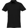 Solid Black - Front - Elevate Mens Helios Short Sleeve Polo Shirt