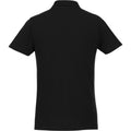 Solid Black - Back - Elevate Mens Helios Short Sleeve Polo Shirt