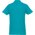 Aqua - Back - Elevate Mens Helios Short Sleeve Polo Shirt