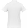 White - Back - Elevate Mens Helios Short Sleeve Polo Shirt