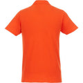 Orange - Back - Elevate Mens Helios Short Sleeve Polo Shirt