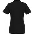 Solid Black - Back - Elevate Womens-Ladies Beryl Short Sleeve Organic Polo Shirt