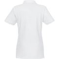 White - Back - Elevate Womens-Ladies Beryl Short Sleeve Organic Polo Shirt