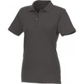 Storm Grey - Front - Elevate Womens-Ladies Beryl Short Sleeve Organic Polo Shirt