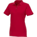 Red - Front - Elevate Womens-Ladies Beryl Short Sleeve Organic Polo Shirt