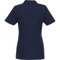 Navy - Back - Elevate Womens-Ladies Beryl Short Sleeve Organic Polo Shirt