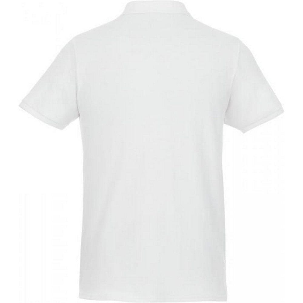 White - Back - Elevate Mens Beryl Short Sleeve Organic Polo Shirt