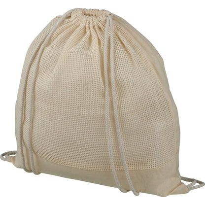 Natural - Front - Bullet Maine Cotton Backpack