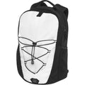 White-Solid Black - Back - Bullet Trails Backpack
