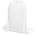 White - Back - Bullet Nadi Mesh Drawstring Bag