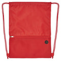 Red - Back - Bullet Oriole Mesh Drawstring Bag