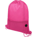 Magenta - Front - Bullet Oriole Mesh Drawstring Bag