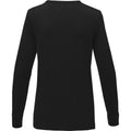 Solid Black - Back - Elevate Womens-Ladies Merrit Pullover