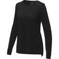 Solid Black - Side - Elevate Womens-Ladies Merrit Pullover