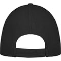 Solid Black - Back - Elevate Unisex Adult Drake 6 Panel Trucker Cap