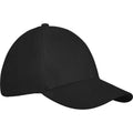 Solid Black - Side - Elevate Unisex Adult Drake 6 Panel Trucker Cap