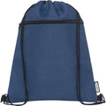Navy Heather - Front - Bullet Ross Recycled Drawstring Bag