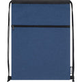 Navy Heather - Back - Bullet Ross Recycled Drawstring Bag