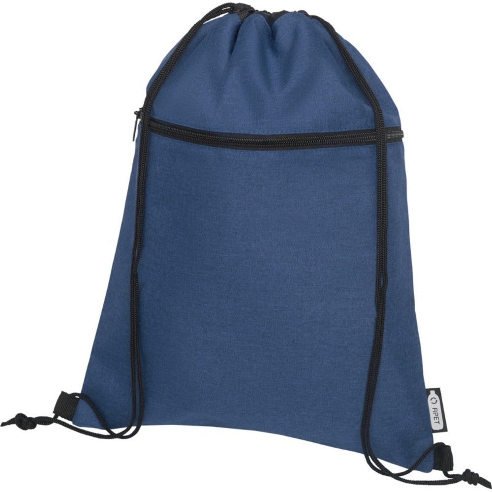 Navy Heather - Lifestyle - Bullet Ross Recycled Drawstring Bag