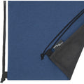 Navy Heather - Close up - Bullet Ross Recycled Drawstring Bag
