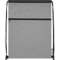 Grey Heather - Back - Bullet Ross Recycled Drawstring Bag