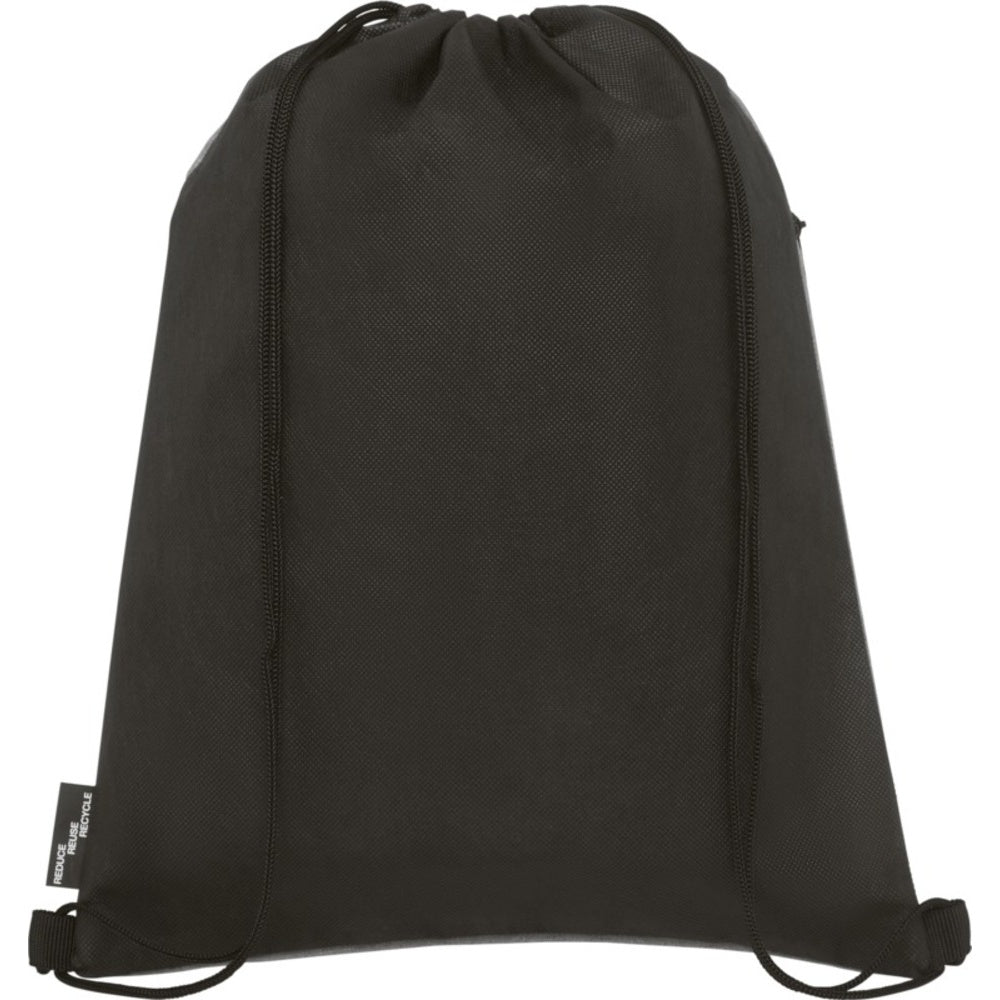 Grey Heather - Side - Bullet Ross Recycled Drawstring Bag