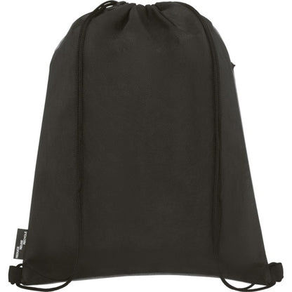 Grey Heather - Side - Bullet Ross Recycled Drawstring Bag
