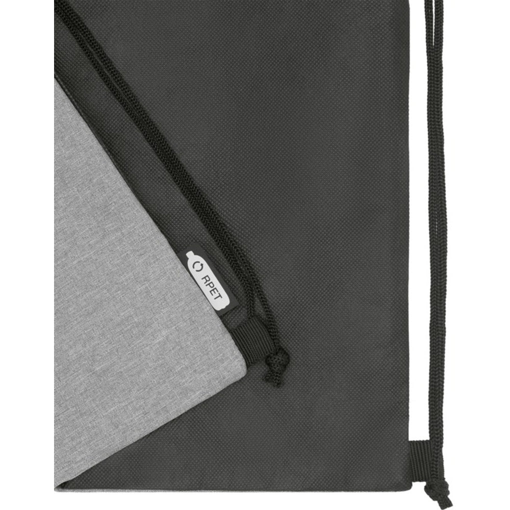 Grey Heather - Pack Shot - Bullet Ross Recycled Drawstring Bag