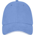 Light Blue - Front - Elevate Unisex Adult Darton Sandwich 6 Panel Cap