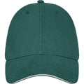 Forest Green - Front - Elevate Unisex Adult Darton Sandwich 6 Panel Cap