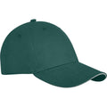 Forest Green - Side - Elevate Unisex Adult Darton Sandwich 6 Panel Cap