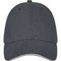 Storm Grey - Front - Elevate Unisex Adult Darton Sandwich 6 Panel Cap