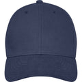 Navy - Side - Elevate Unisex Adult Davis 6 Panel Cap