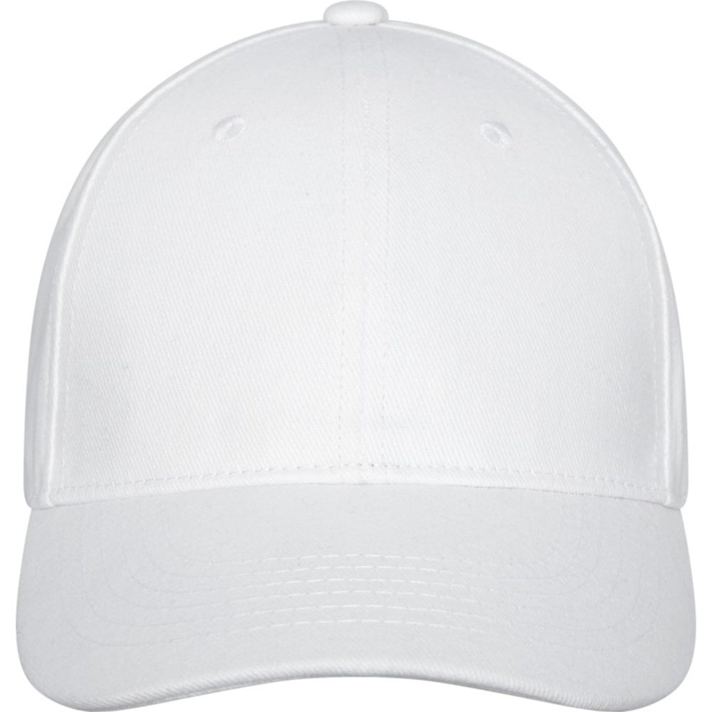 White - Side - Elevate Unisex Adult Davis 6 Panel Cap