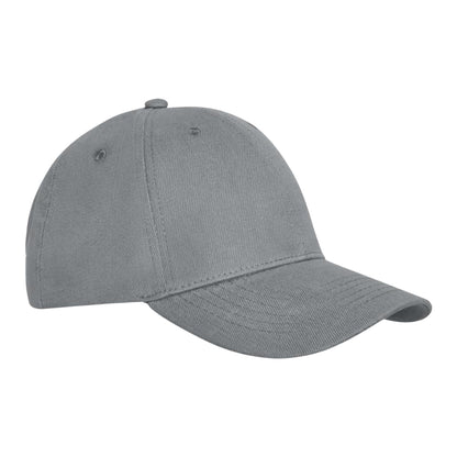 Grey - Side - Elevate Unisex Adult Davis 6 Panel Cap