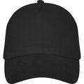 Solid Black - Front - Elevate Unisex Adult Doyle 5 Panel Cap