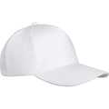 White - Side - Elevate Unisex Adult Doyle 5 Panel Cap