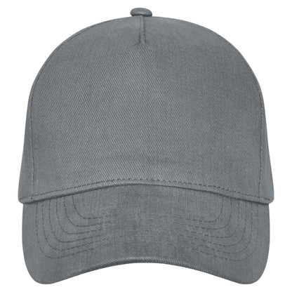 Grey - Side - Elevate Unisex Adult Doyle 5 Panel Cap