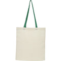 Natural-Green - Back - Bullet Nevada Cotton Tote Bag