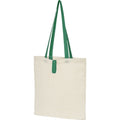 Natural-Green - Side - Bullet Nevada Cotton Tote Bag