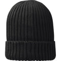 Black - Back - Elevate Unisex Adult Ives Organic Cotton Beanie
