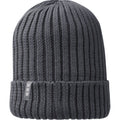 Storm Grey - Front - Elevate Unisex Adult Ives Organic Cotton Beanie
