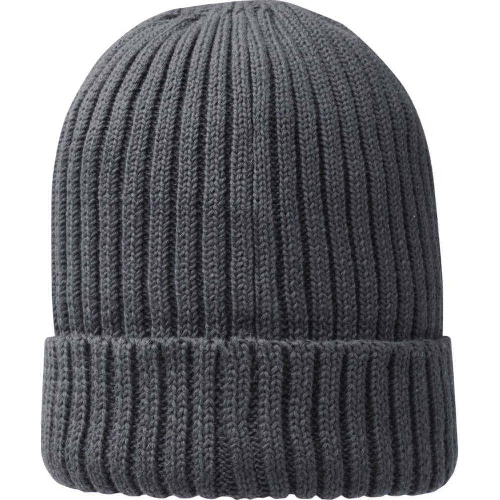 Storm Grey - Back - Elevate Unisex Adult Ives Organic Cotton Beanie