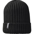 Black - Front - Elevate Unisex Adult Ives Organic Cotton Beanie