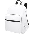 White - Side - Bullet Retrend Recycled Backpack