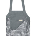 Grey - Side - Bullet Pune Mesh Organic Cotton Tote Bag