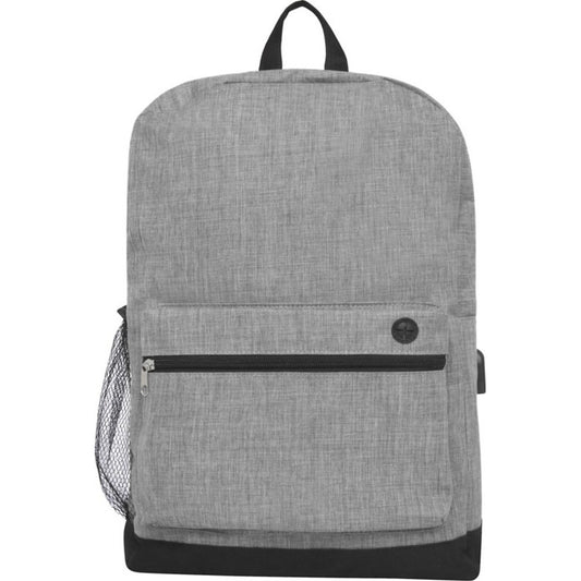 Light Grey Heather - Front - Bullet Hoss Laptop Bag
