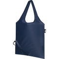 Navy - Side - Bullet Sabia Recycled Packaway Tote Bag