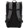 Solid Black-Heather Grey - Back - Avenue Hose 15.6" Roll Up Laptop Bag