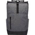 Solid Black-Heather Grey - Side - Avenue Hose 15.6" Roll Up Laptop Bag